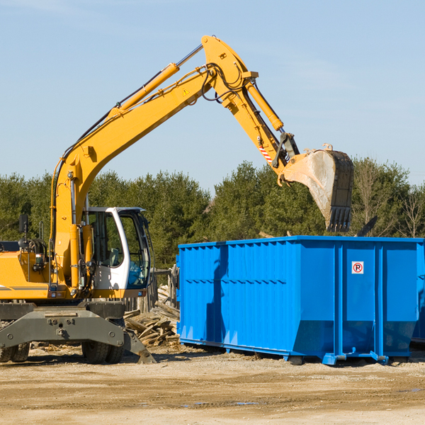 how does a residential dumpster rental service work in Mcadoo